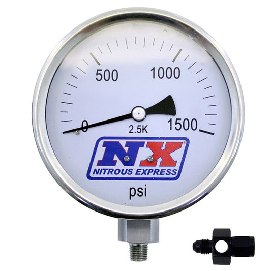 Nitrous Express Nitrous Pressure Gauge 4 inch-high accuracy 4AN NX-15541