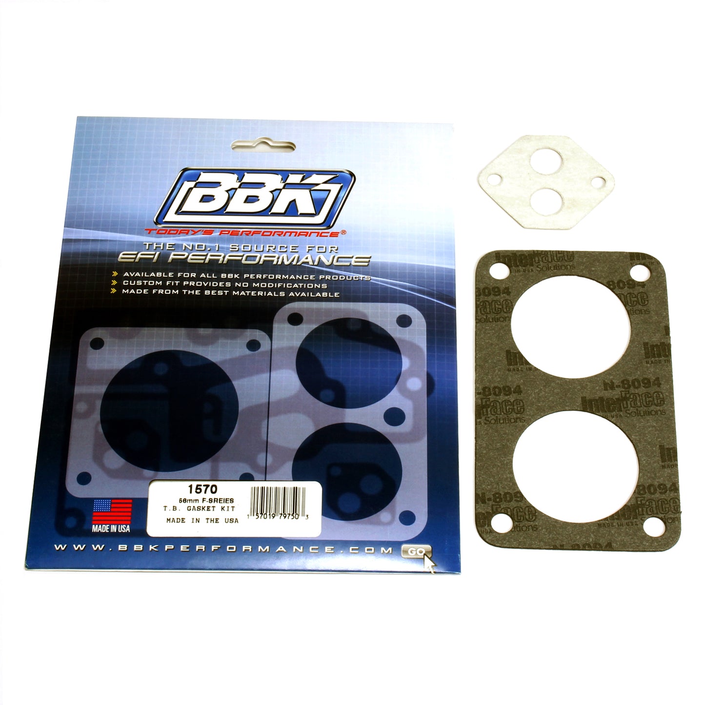 BBK THROTTLE BODY GASKET KIT - FORD F-SERIES TWIN 56MM FOR #3501 1570