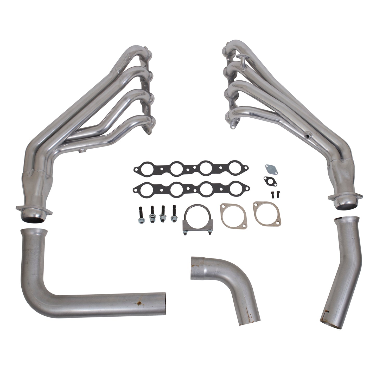 BBK 1999-2002 GM FULL SIZE TRUCK LONG TUBE EXHAUST HEADERS & Y PIPE (CERAMIC) 16140