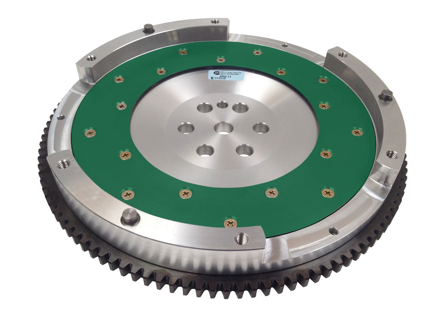 Fidanza Performance Flywheel-Aluminum PC Mit2; High Performance; Lightweight With Replaceable Friction 161651