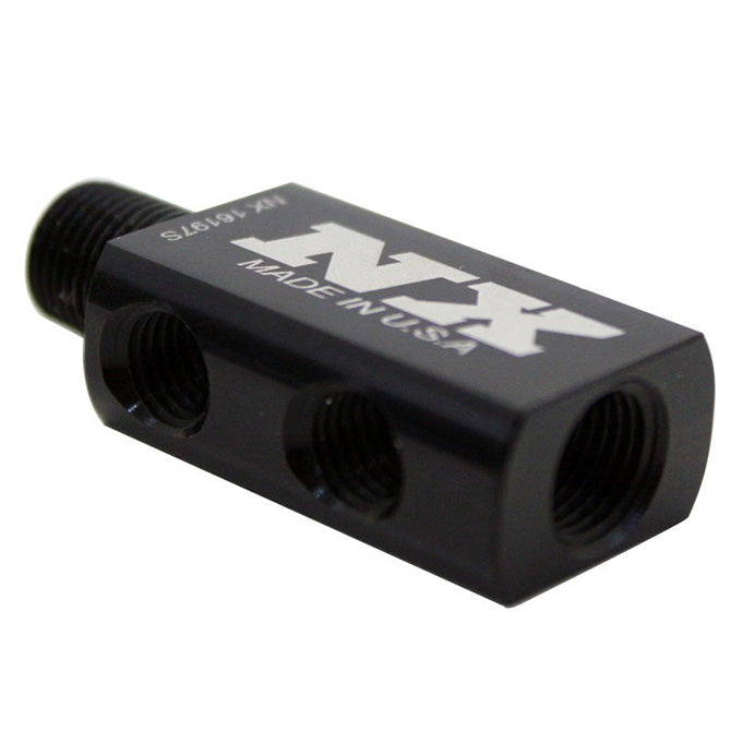 Nitrous Express COMPACT DISTRIBUTION BLOCK WITH GAUGE PORT NX-16197S