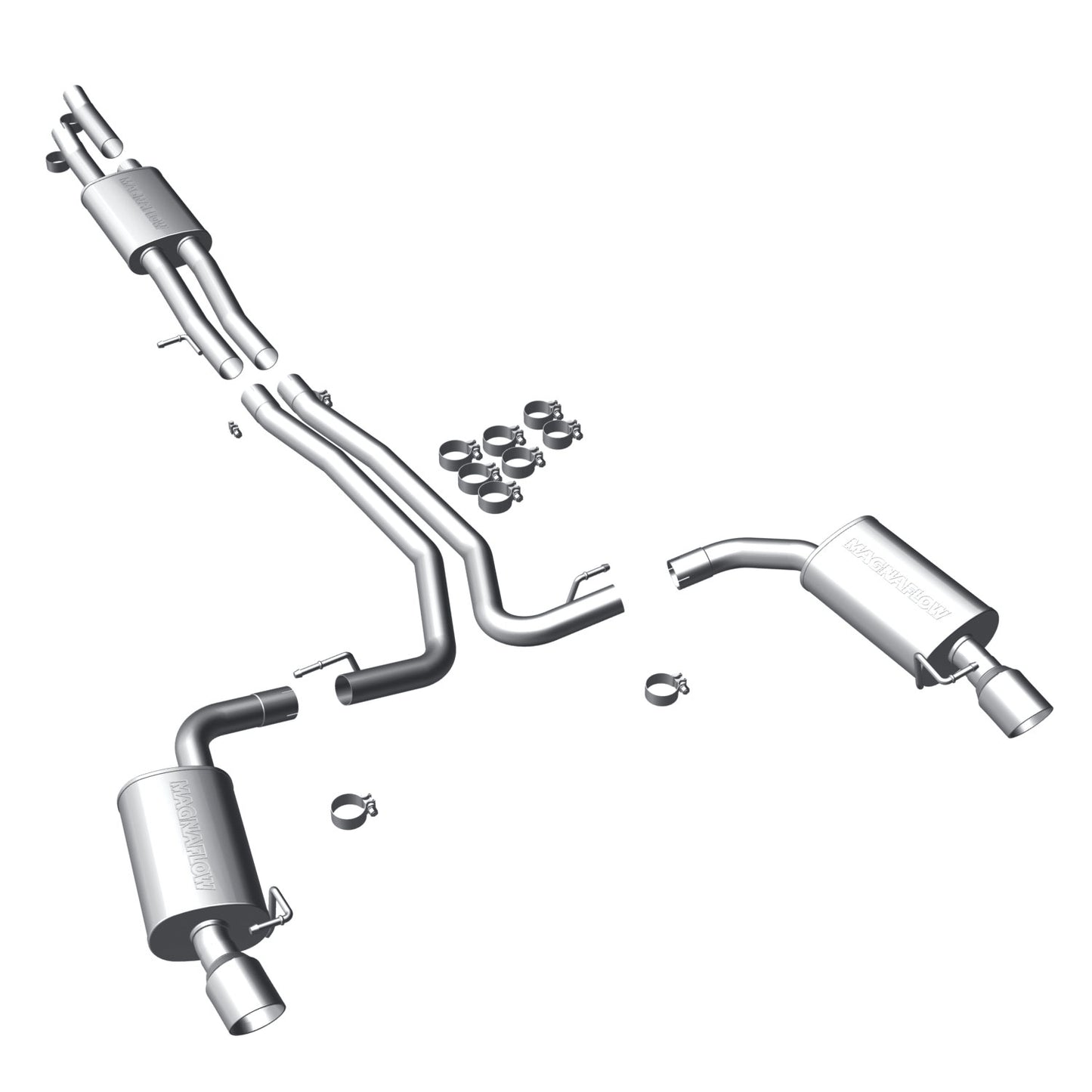 MagnaFlow 2010-2019 Ford Flex Street Series Cat-Back Performance Exhaust System MAGNAFLOW-16395