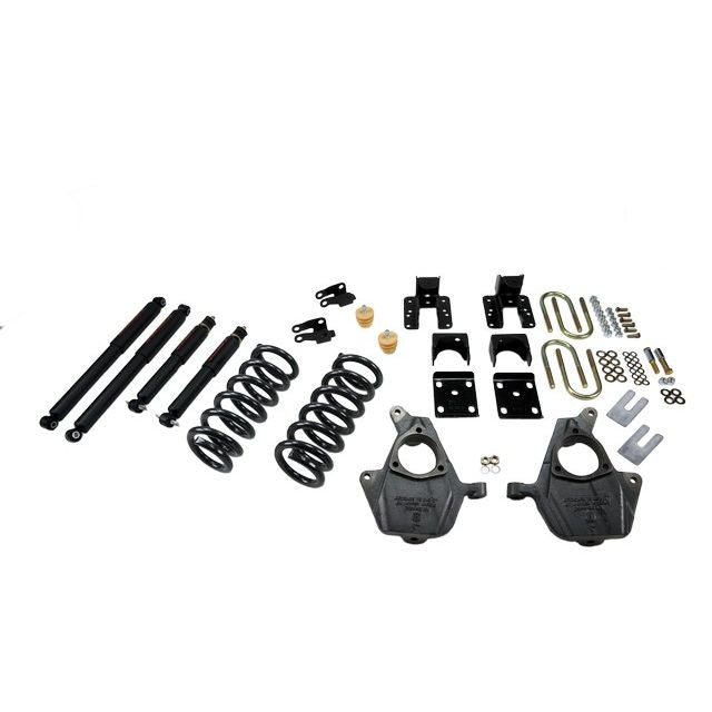 BELLTECH 674ND LOWERING KITS Front And Rear Complete Kit W/ Nitro Drop 2 Shocks 2004-2006 Chevrolet Silverado/Sierra (Crew Cab 4DR) 3 in. F/4 in. or 5 in. R drop W/ Nitro Drop II Shocks