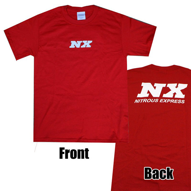 Nitrous Express MEDIUM RED T-SHIRT W/ WHITE NX-16566