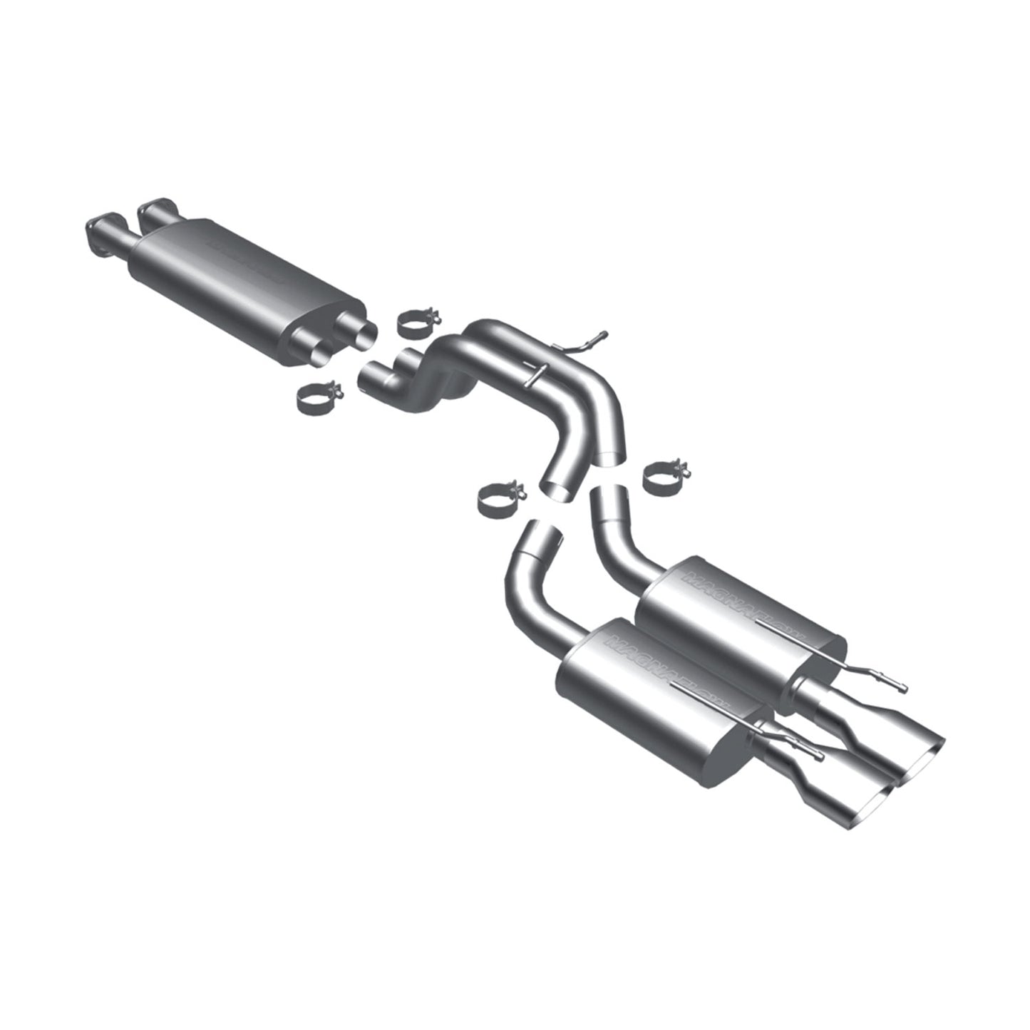 MagnaFlow 2006-2010 Jeep Grand Cherokee Street Series Cat-Back Performance Exhaust System MAGNAFLOW-16709