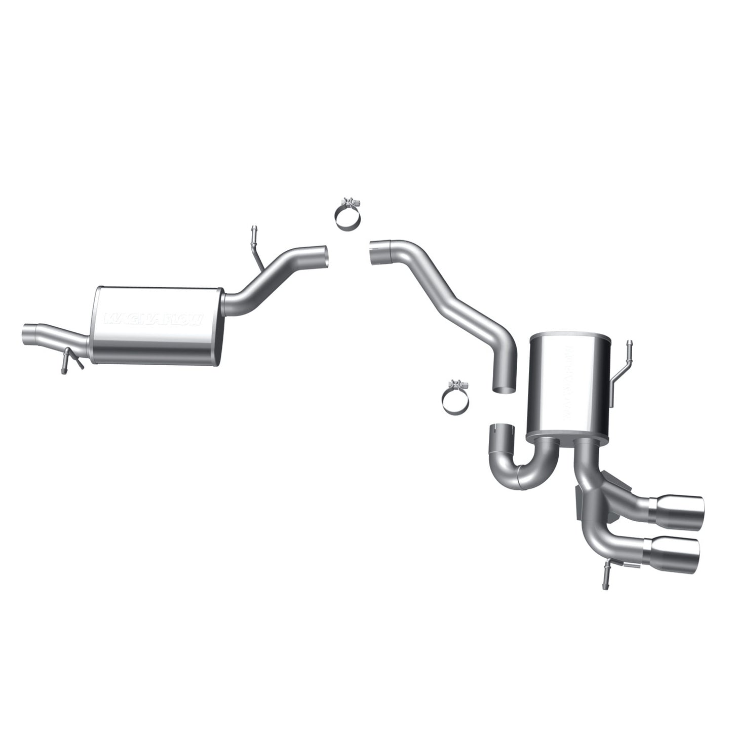 MagnaFlow 2006-2009 Audi A3 Quattro Touring Series Cat-Back Performance Exhaust System MAGNAFLOW-16717