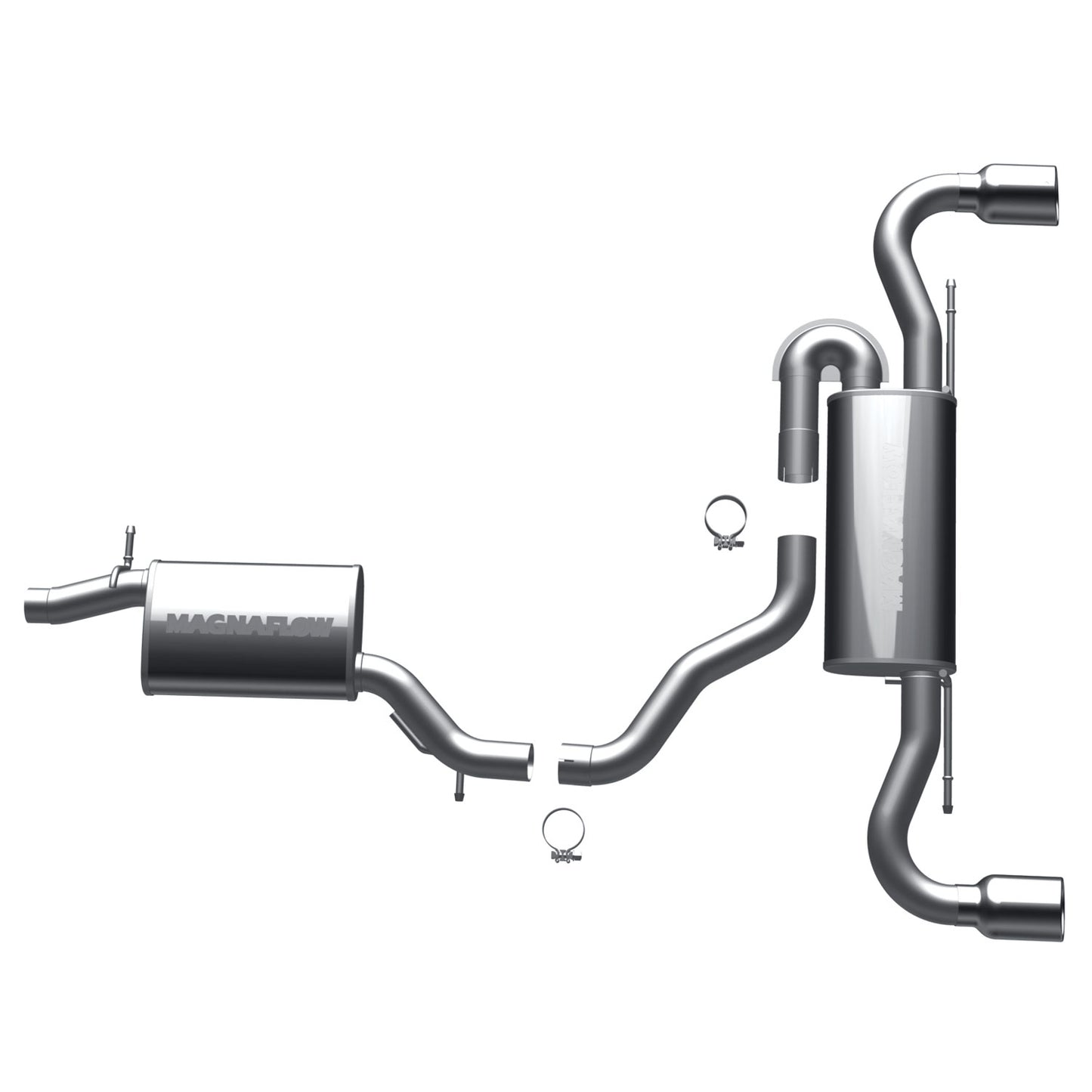 MagnaFlow 2008-2009 Audi TT Quattro Touring Series Cat-Back Performance Exhaust System MAGNAFLOW-16719