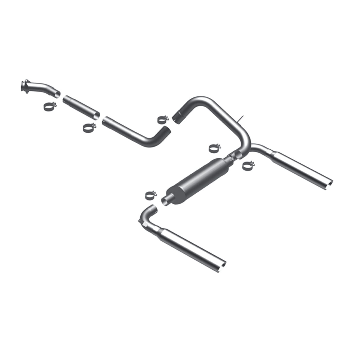 MagnaFlow Street Series Cat-Back Performance Exhaust System 16829 MAGNAFLOW-16829
