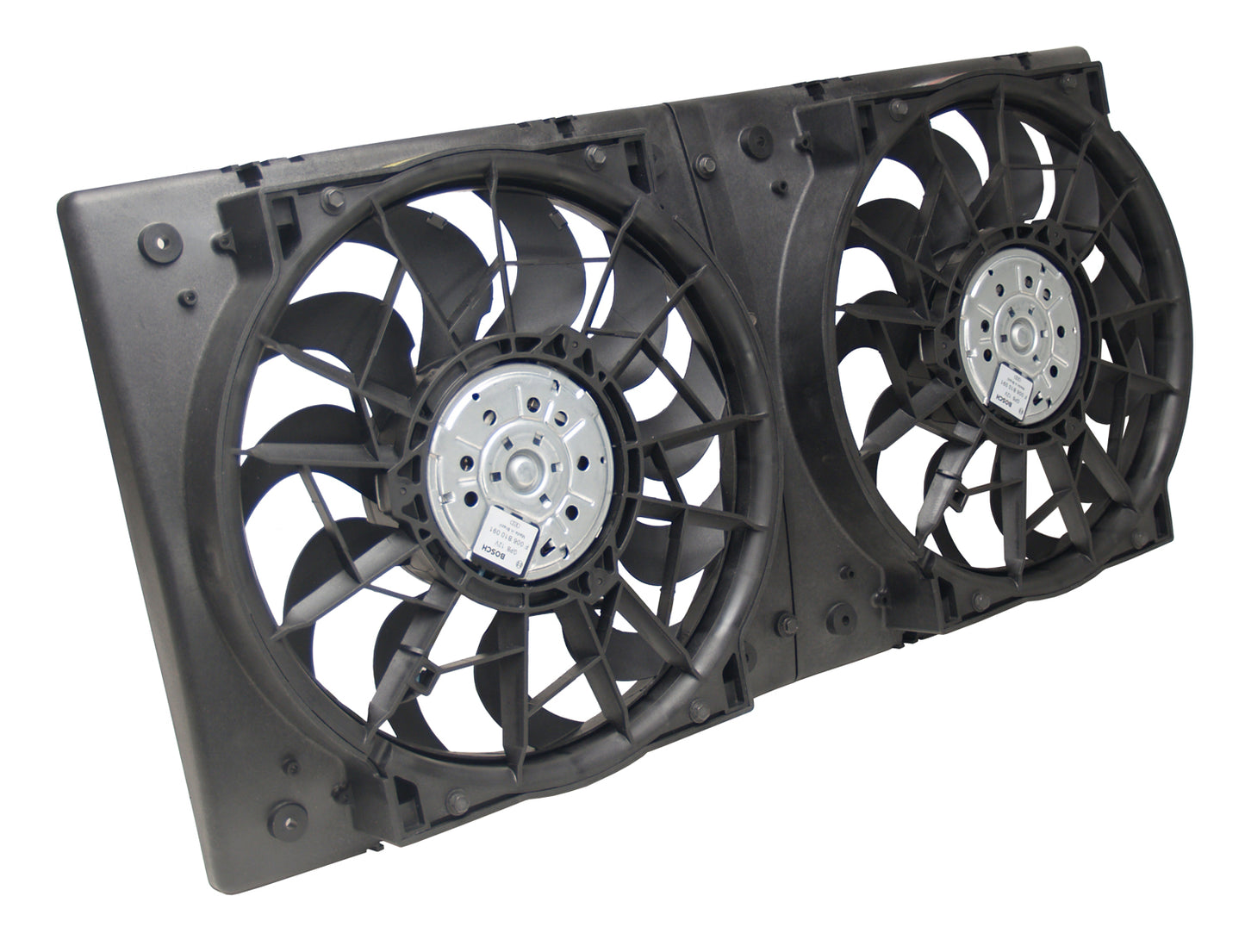Derale High Output Dual 12" Electric RAD Fan/Plastic Shroud Kit 16928