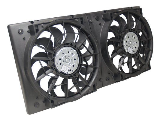 Derale High Output Dual 12" Electric RAD Fan/Plastic Shroud Kit 16928