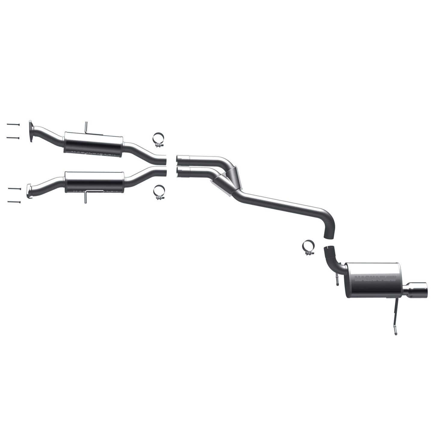 MagnaFlow 2011-2013 Jeep Grand Cherokee Street Series Cat-Back Performance Exhaust System MAGNAFLOW-16991