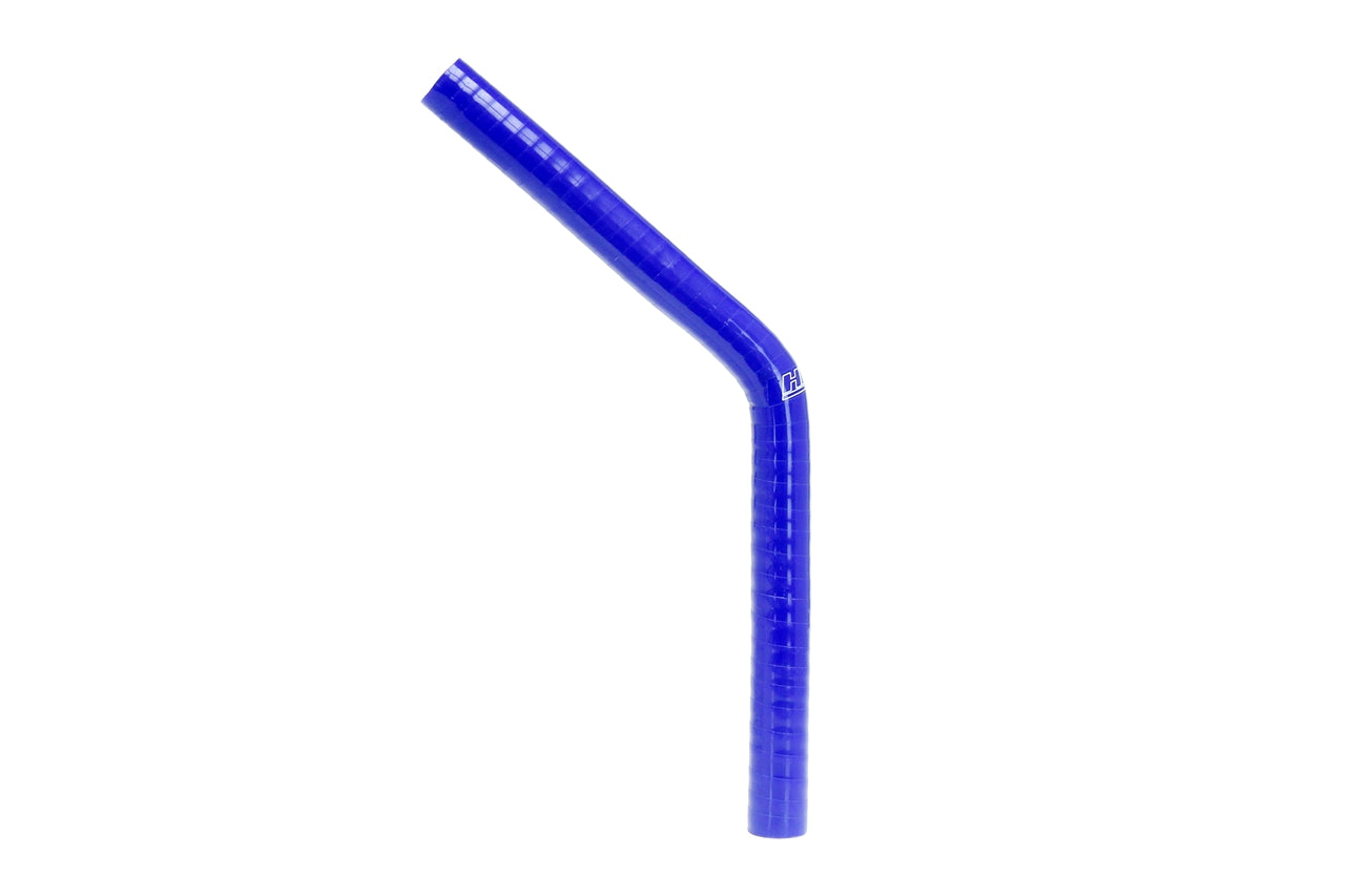 HPS Performance Silicone 45 Degree Elbow HoseHigh Temp 4-ply Reinforced1-1/4" ID10" LegBlue HTSEC45-125-L10-BLUE