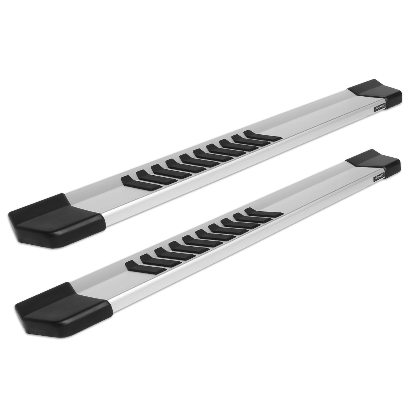 Raptor Series 6 in OEM Style Slide Track Running Boards Brushed Aluminum 1703-0300