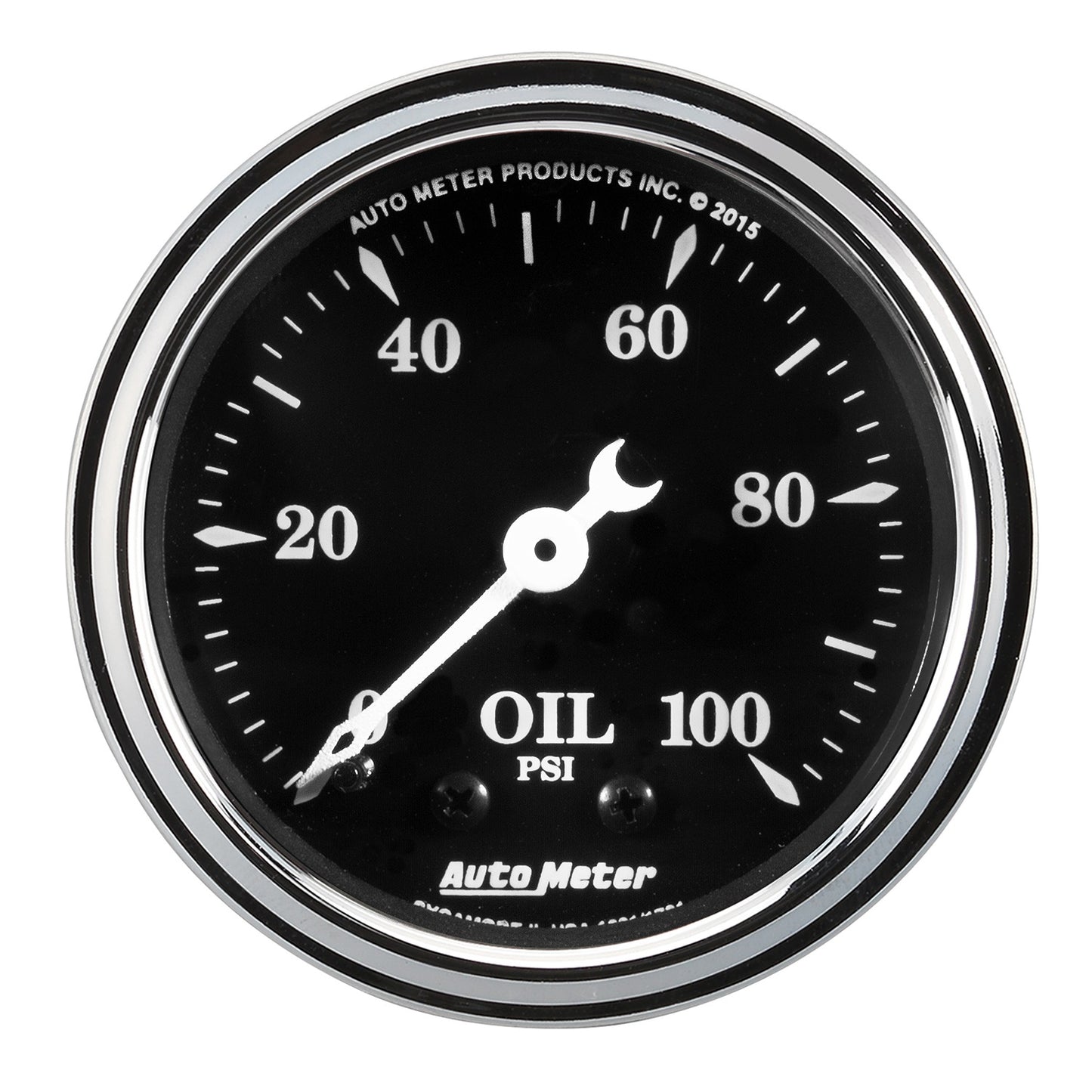 AutoMeter 2-1/16 in. OIL PRESS 100 PSI MECH OLD TYME BLACK 1721