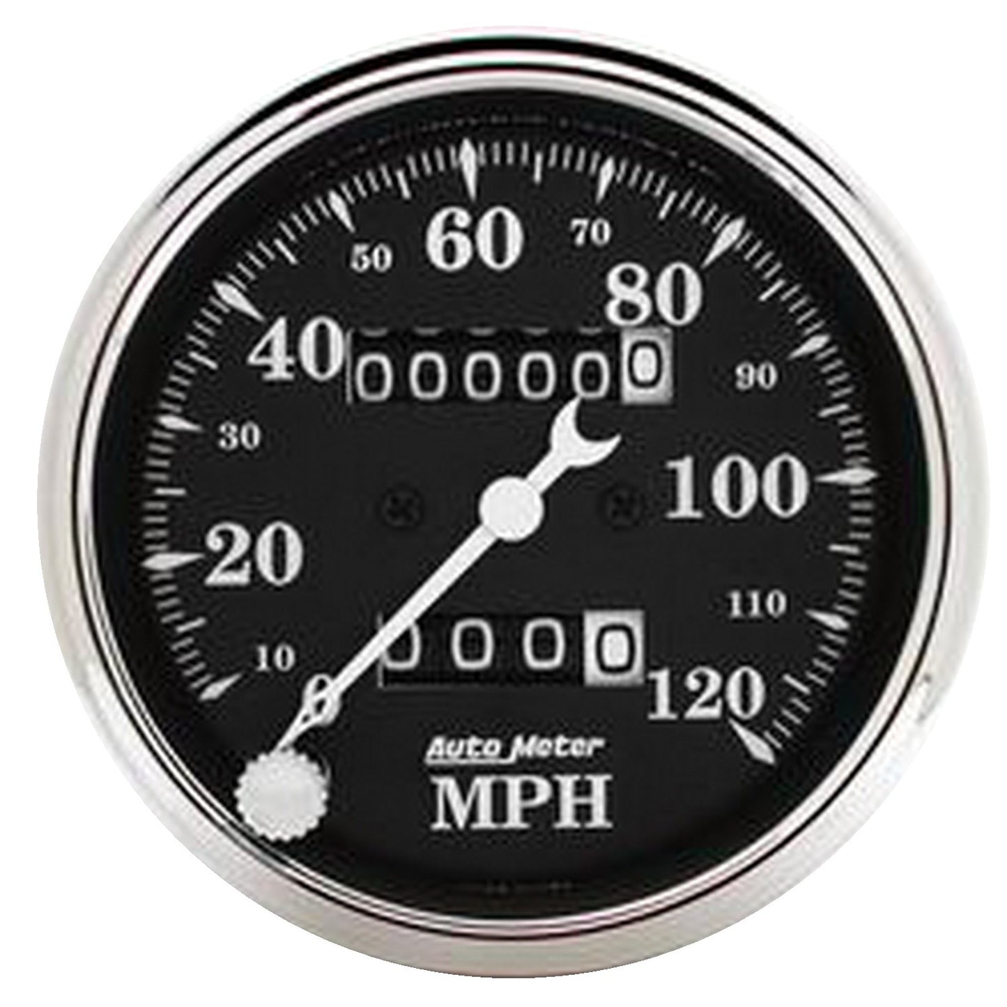 AutoMeter 3-1/8 in. SPEEDOMETER 0-120 MPH OLD TYME BLACK 1796