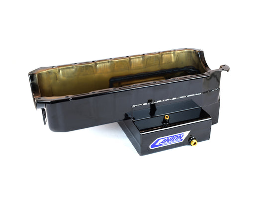 Canton 18-360 Oil Pan For Big Block Chevy Mark 4 Marine 10 Qt Oil Pan Black
