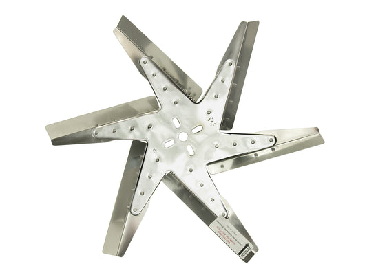Derale 18" High Performance Stainless Steel Standard Rotation Flex Fan, Chrome Hub 19218