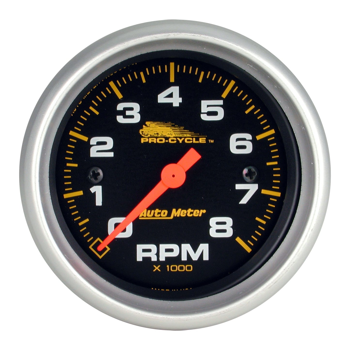 AutoMeter 2-5/8 in. TACHOMETER 0-8000 RPM BLACK PRO-CYCLE 19324
