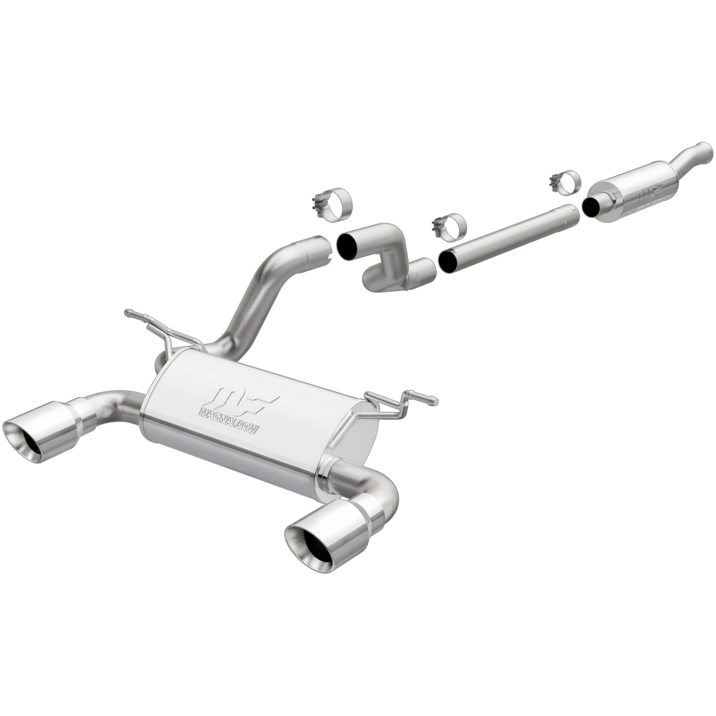 MagnaFlow 2018-2022 Jeep Wrangler Street Series Cat-Back Performance Exhaust System MAGNAFLOW-19416