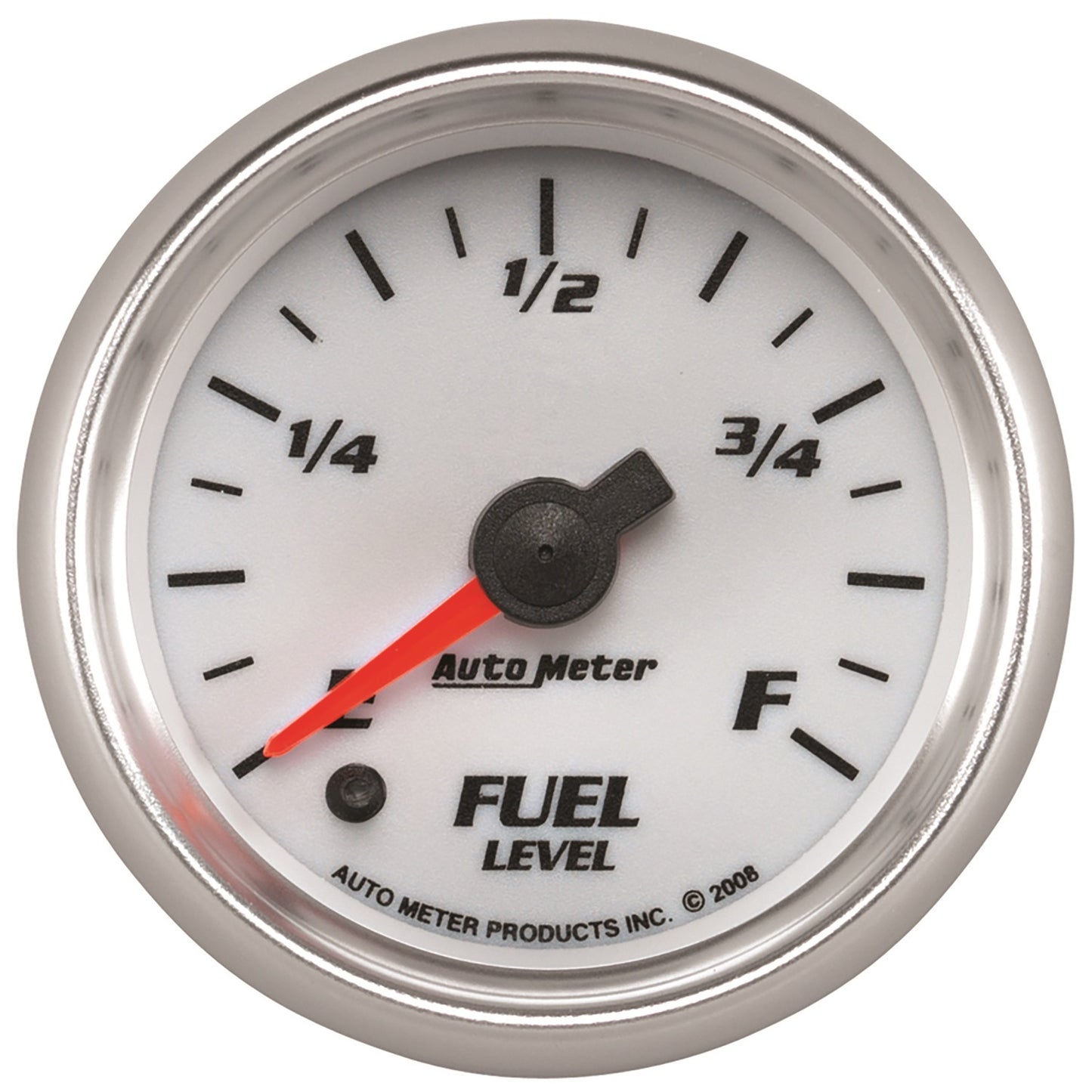AutoMeter 2-1/16 in. FUEL LEVEL PROGRAMMABLE 0-280 O WHITE PRO-CYCLE 19709