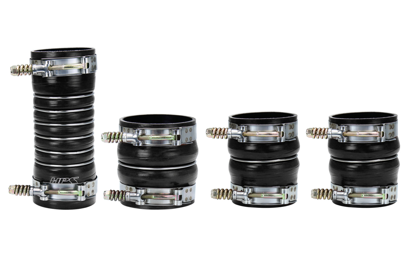 HPS Performance 4-ply Reinforced Fluorolined Silicone Replaces OEM Rubber Intercooler Boots 57-1569-BLK