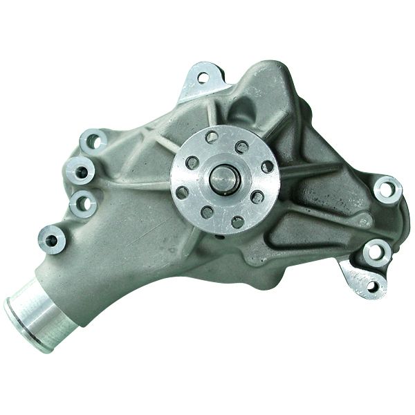 Proform Engine Water Pump; Mechanical Long Style; High Flow Model; Satin; SB Chevy 67265