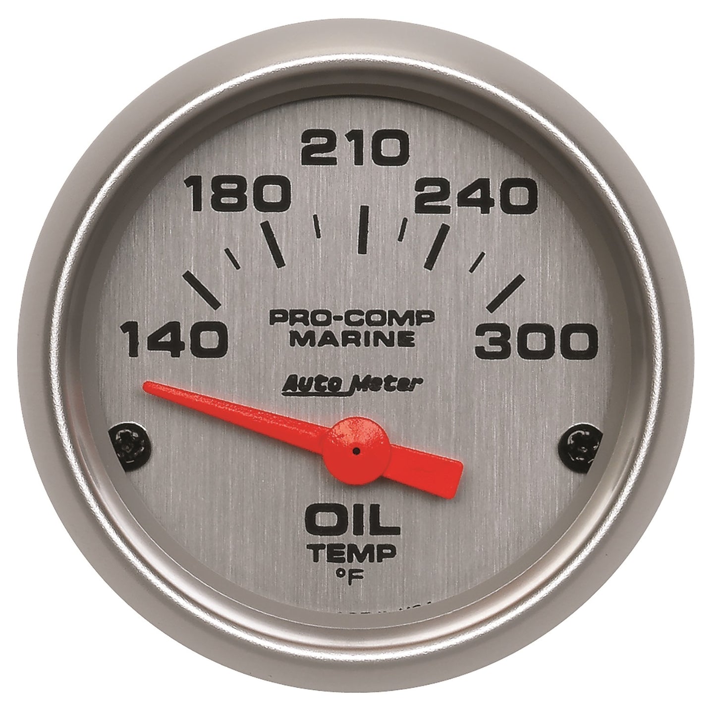 AutoMeter 2-1/16 in. OIL TEMPERATURE 140-340 Fahrenheit MARINE SILVER ULTRA-LITE 200764-33