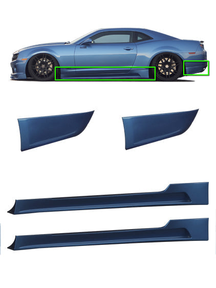 STILLEN 2010-2013 Chevy Camaro Side Skirt Kit w/Rear Corners - KB51025