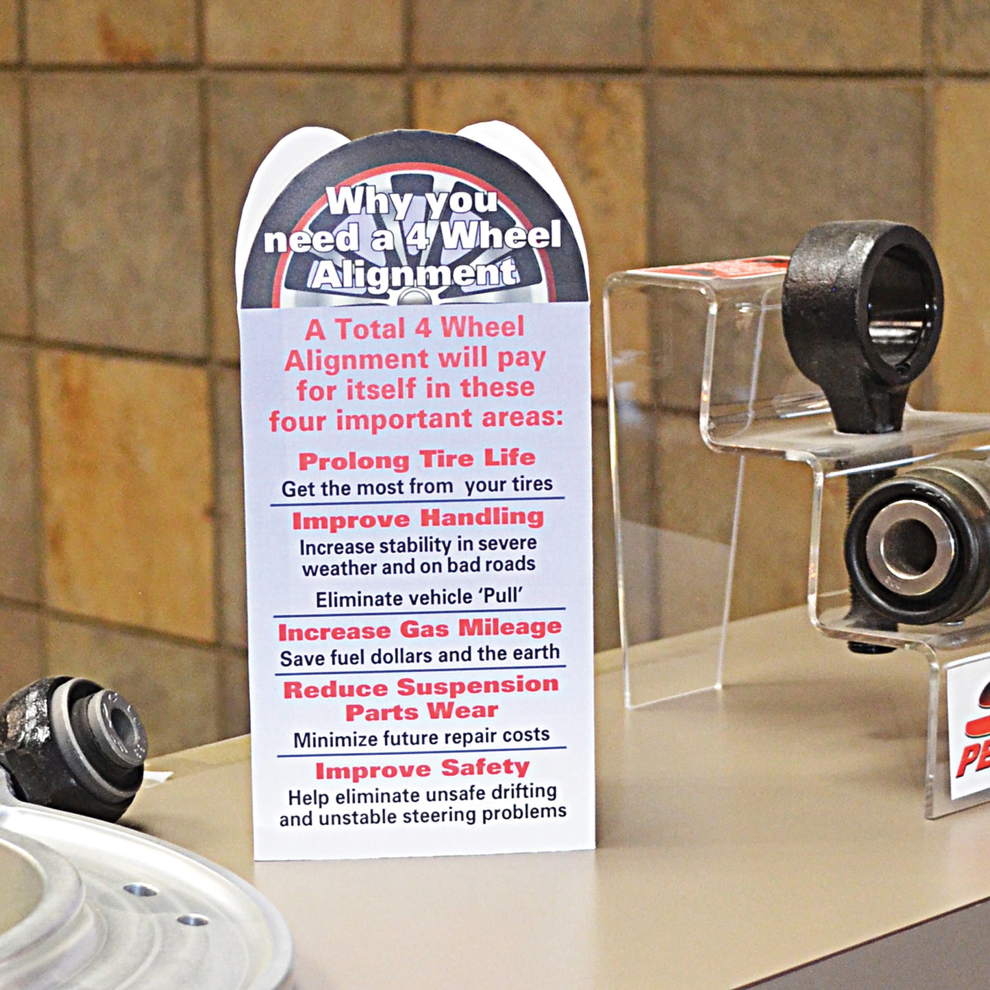 Specialty Products Company TIRE DISPLAY TABLE TENT