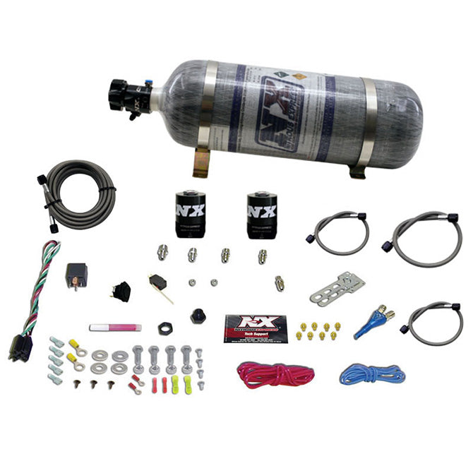 Nitrous Express FORD EFI RACE (100-150-200-250HP) SINGLE NOZZLE WITH COMPOSITE BOTTLE NX-20113-12