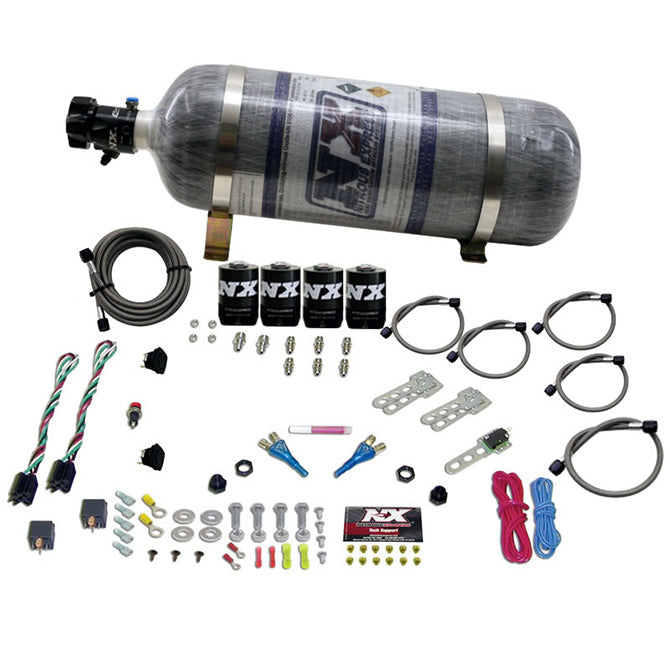 Nitrous Express GM EFI DUAL STAGE (50-150HP X 2) WITH COMPOSITE BOTTLE NX-20224-12