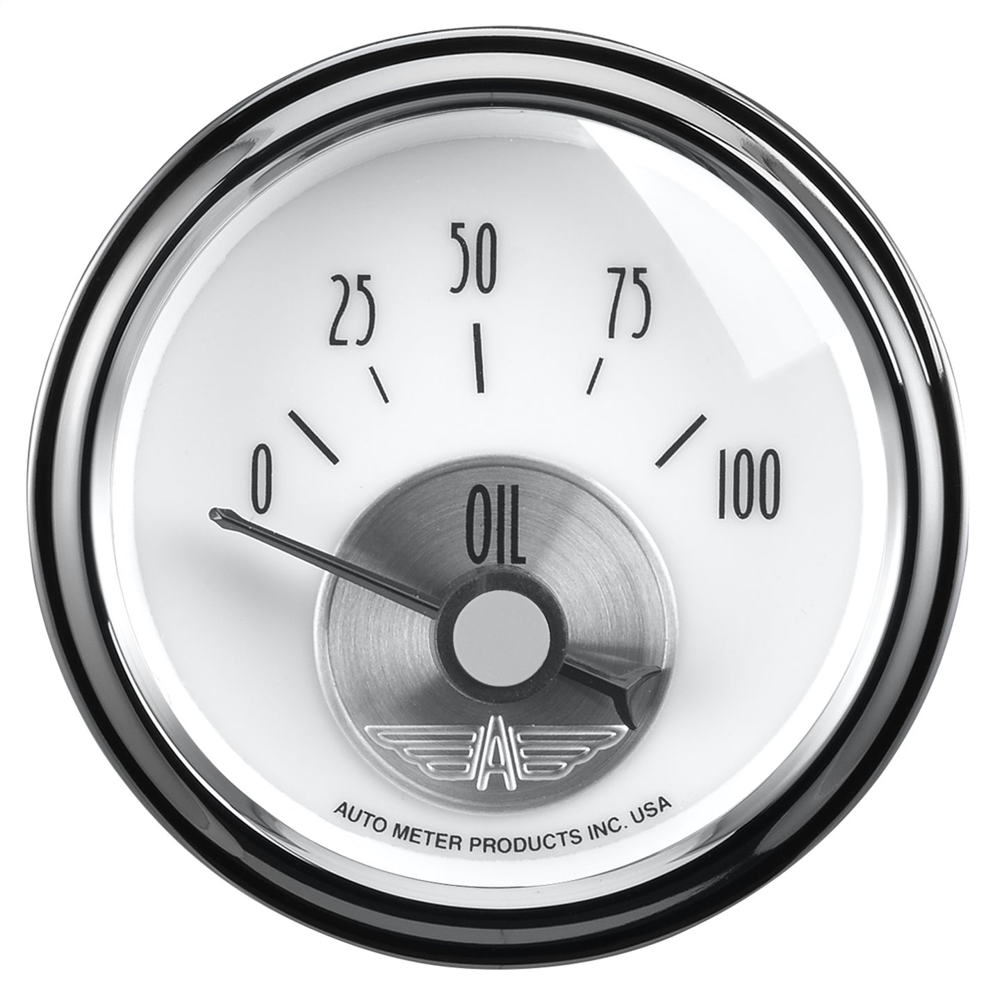 AutoMeter 2-1/16 in. OIL PRESSURE 0-100 PSI PRESTIGE PEARL 2026