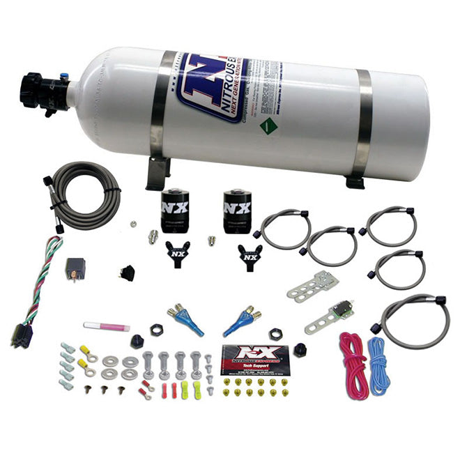 Nitrous Express DODGE VIPER EFI DUAL NOZZLE (100-300HP) WITH 15LB BOTTLE NX-20325-15