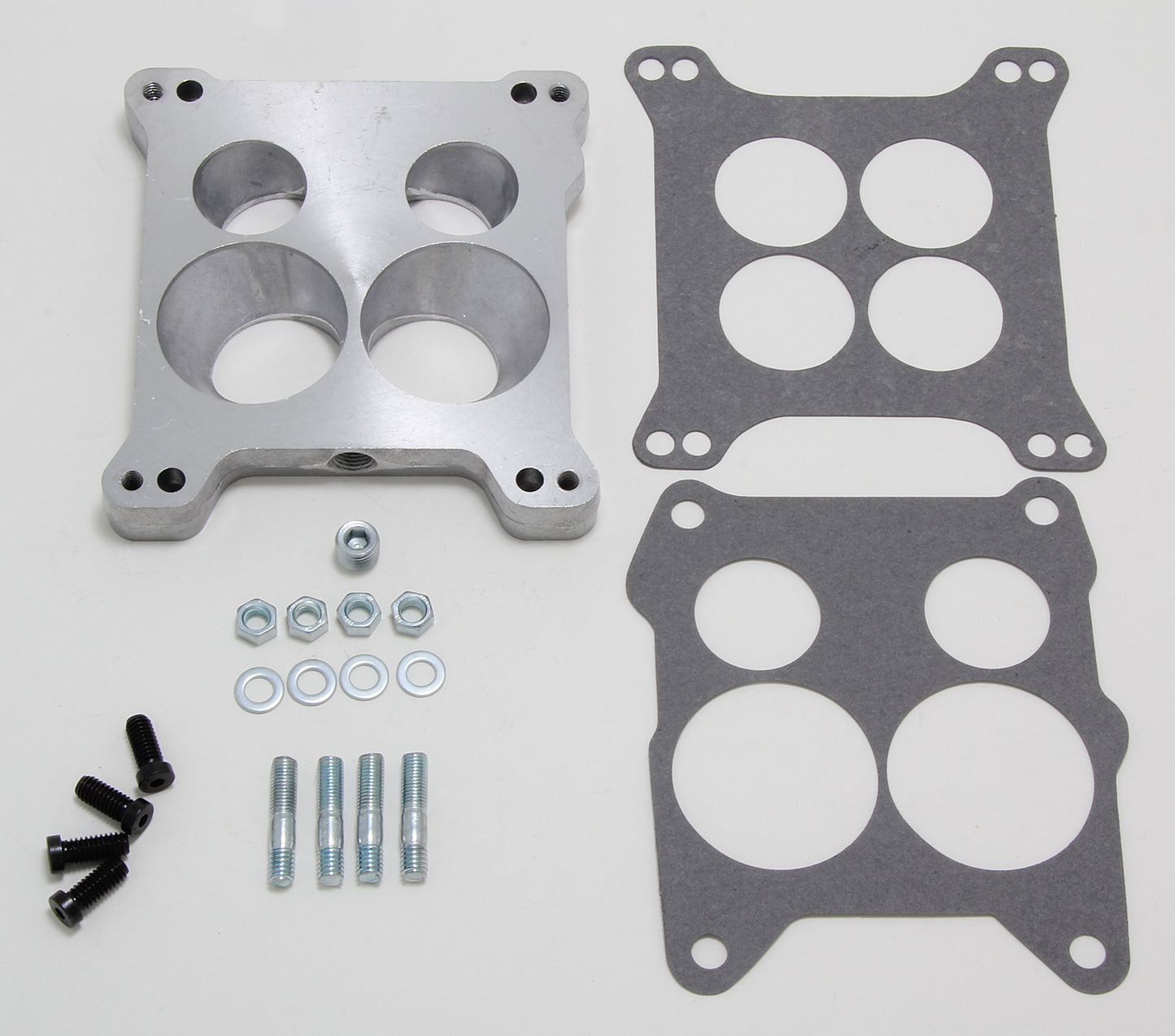 Trans-Dapt Performance 7/8 In. Tall Holley 4Bbl To Quadrajet Manifold Carburetor Adapter -Cast Aluminum 2034