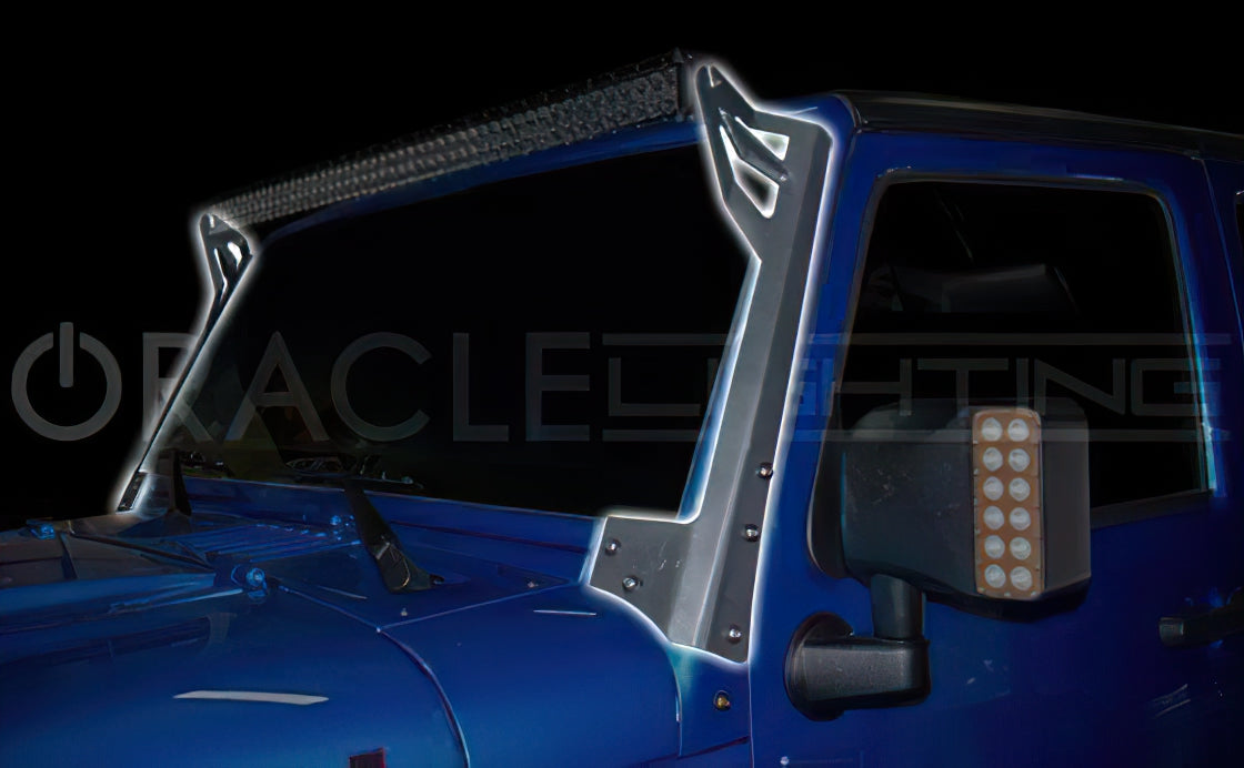 Oracle Lighting 2046-504 - ORACLE Jeep JK Upper Windshield Brackets (Pair)