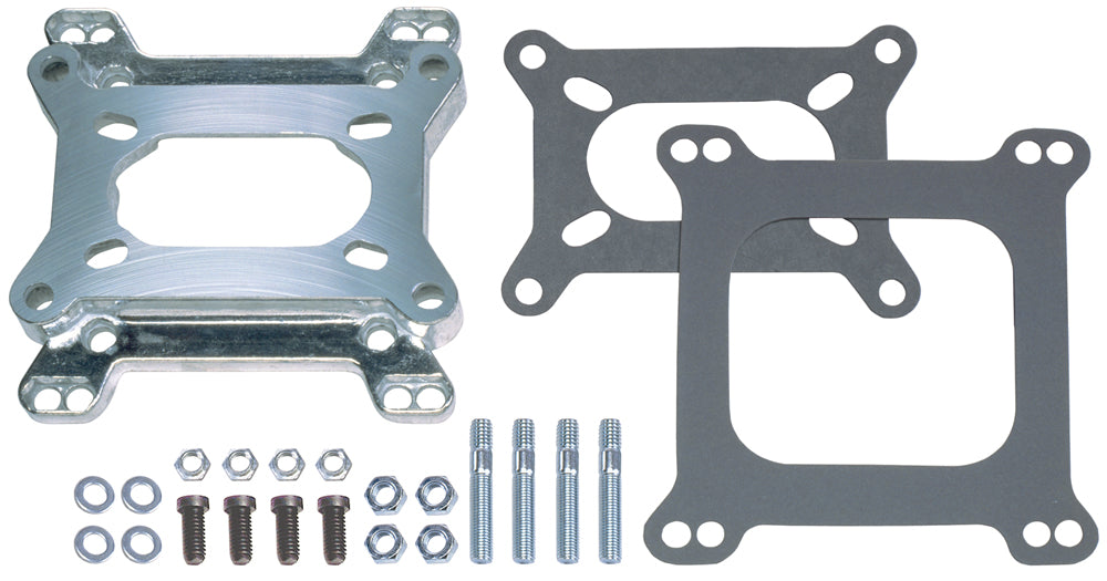 Trans-Dapt Performance 15/16 In. Tall =2Bbl Carb To 4Bbl Intake Manifold Carburetor Adapter -Cast Aluminum 2065