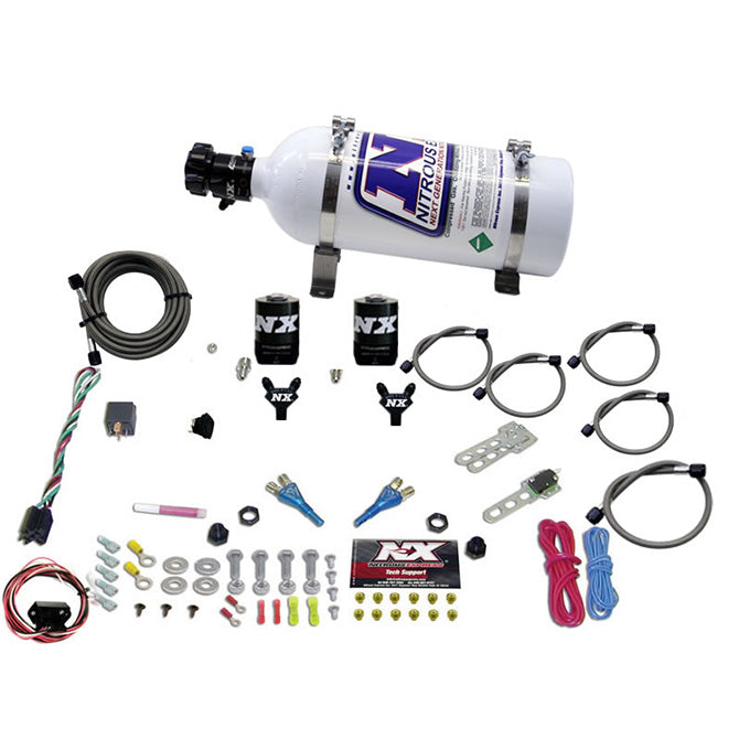 Nitrous Express NISSAN / INFINITY DUAL NOZZLE (35-150HP) W/ 5LB BOTTLE BOTTLE NX-20716-05