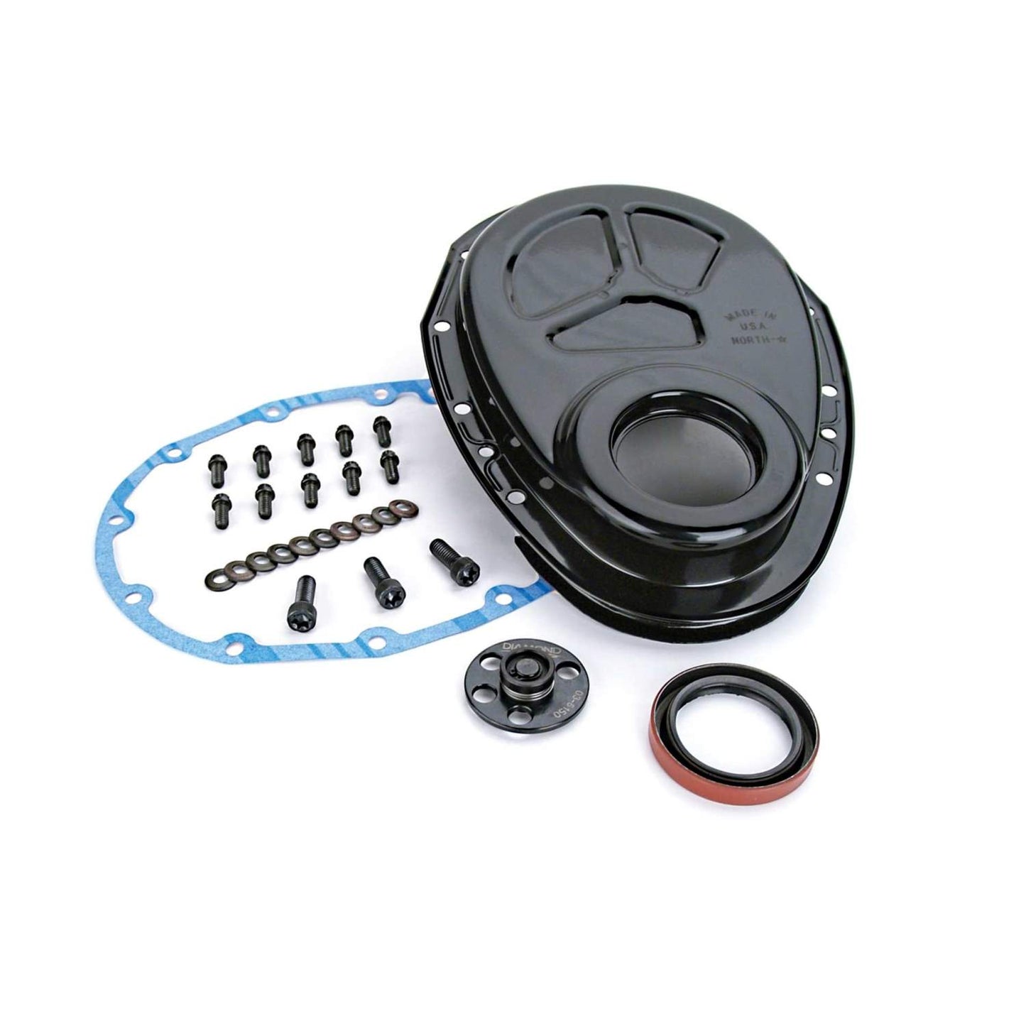 COMP Cams Steel Timing Cover w/ Thrust Plate for Chevrolet 265-400 Small Block COMP-11-208-3