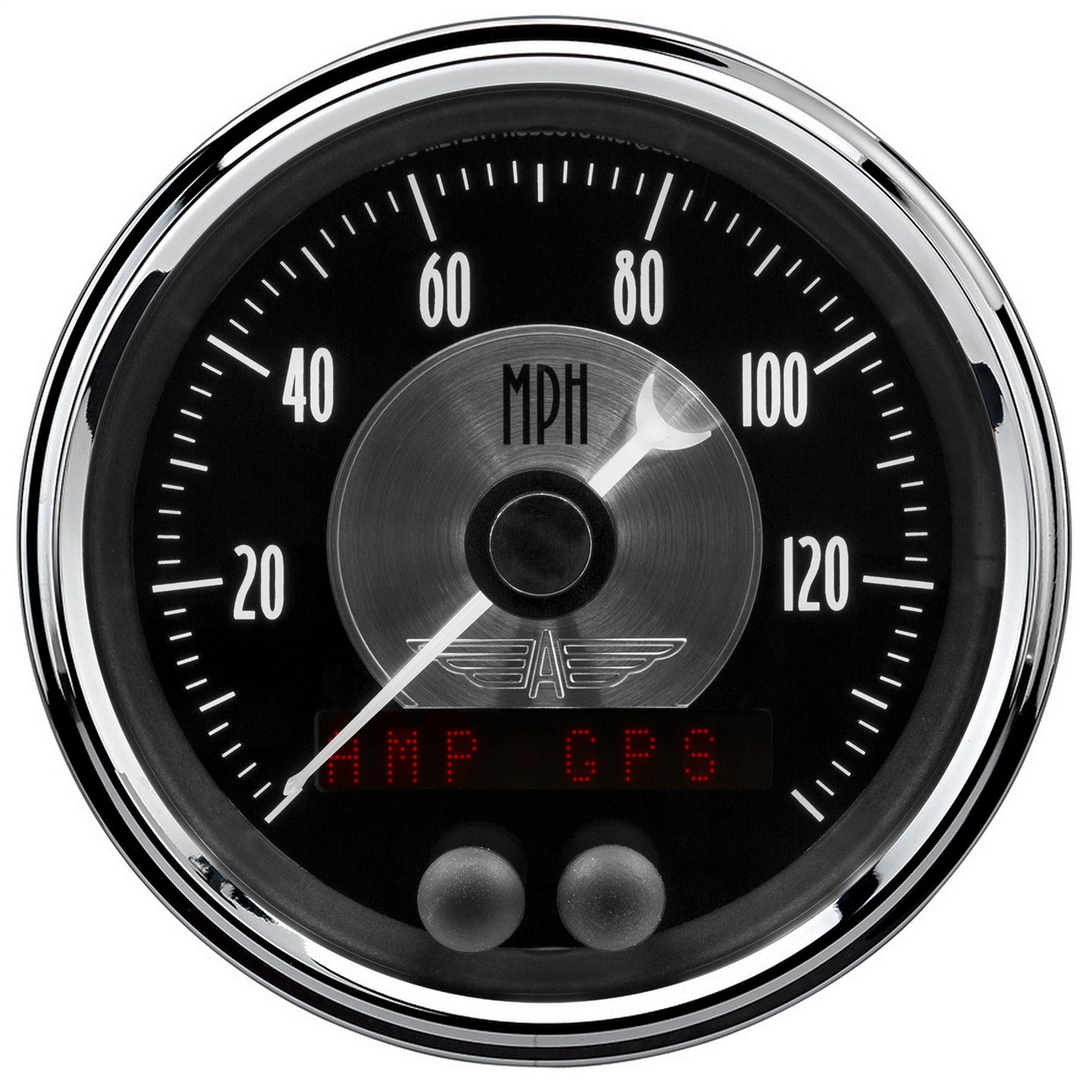 AutoMeter 3 3/8 in. SPEEDOMETER 140 MPH GPS PRESTIGE BLK. DIAMOND 2080