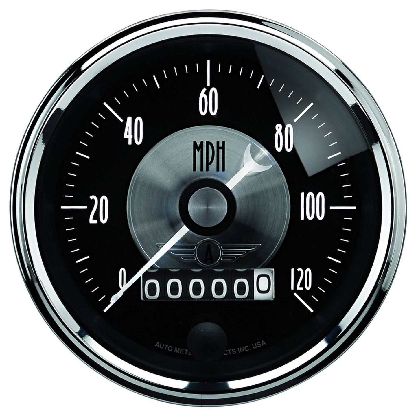 AutoMeter 3-3/8 in. SPEEDOMETER 0-120 MPH PRESTIGE BLACK DIAMOND 2088