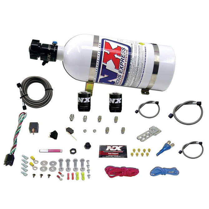 Nitrous Express UNIVERSAL SYSTEM FOR EFI (ALL SINGLE NOZZLE APPLICATION) WITH 10LB BOTTLE NX-20915-10