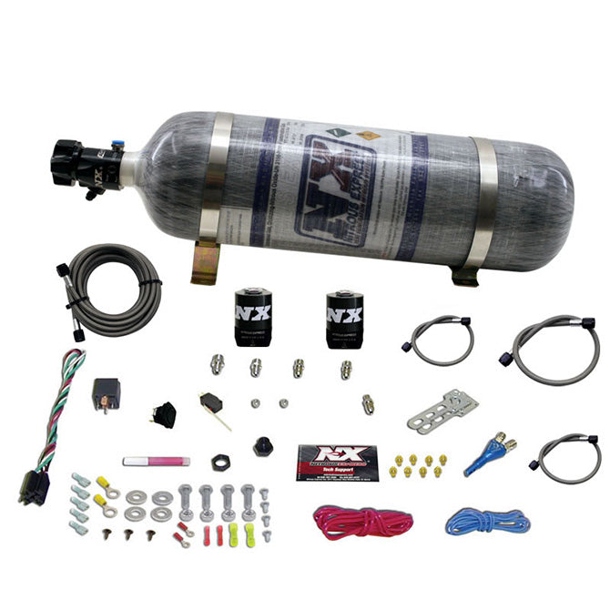 Nitrous Express ALL FORD EFI SINGLE NOZZLE SYSTEM WITH COMPOSITE BOTTLE NX-20922-12