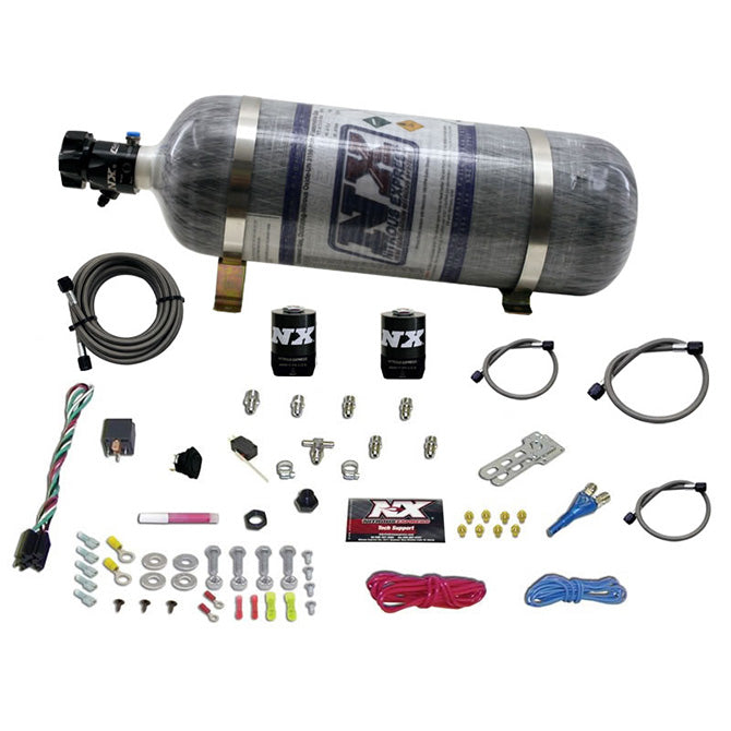 Nitrous Express ALL SPORT COMPACT EFI SINGLE NOZZLE SYSTEM WITH COMPOSITE BOTTLE NX-20923-12