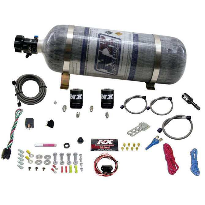 Nitrous Express 5.0 COYOTE SINGLE NOZZLE SYSTEM (35-150HP) W/ COMPOSITE BOTTLE NX-20932-12