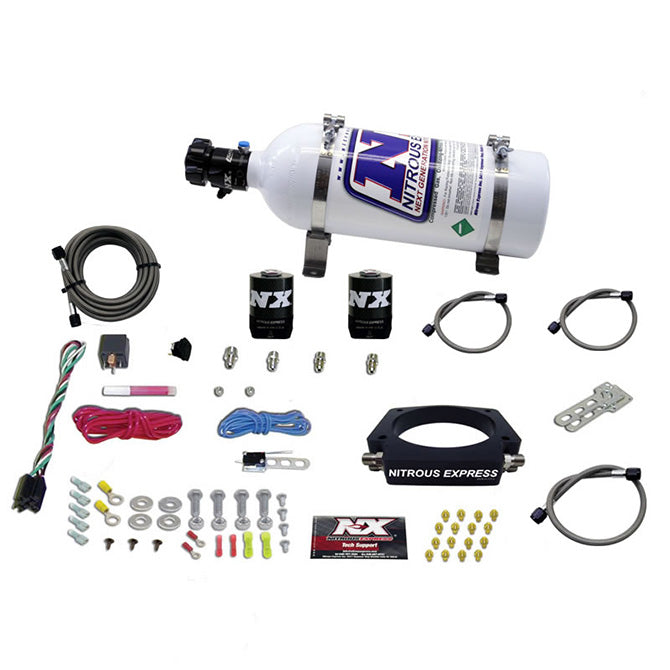 Nitrous Express LS 102mm PLATE SYSTEM (50-400HP) W/ 5LB BOTTLE NX-20933-05