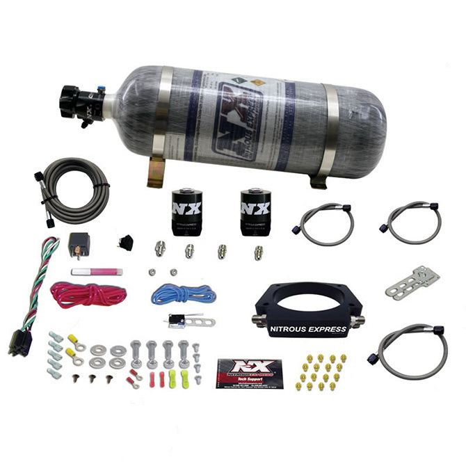 Nitrous Express LS 102mm PLATE SYSTEM (50-400HP) W/ 12LB COMPOSITE BOTTLE NX-20933-12