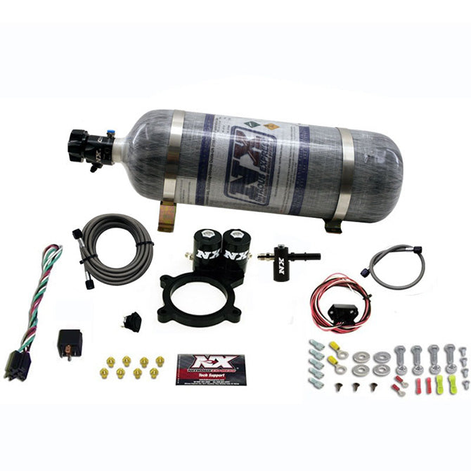 Nitrous Express 2014-NEWER GM 5.3L TRUCK NITROUS PLATE SYSTEM (50-250HP) W/ COMPOSITE BOTTLE NX-20936-12