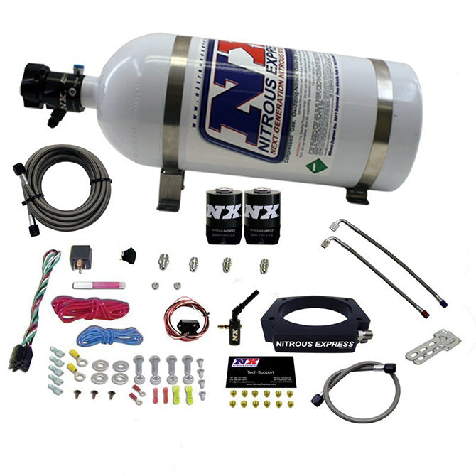 Nitrous Express 2014-NEWER GM 6.2L TRUCK NITROUS PLATE SYSTEM (35-300HP) W/ 10LB BOTTLE NX-20937-10