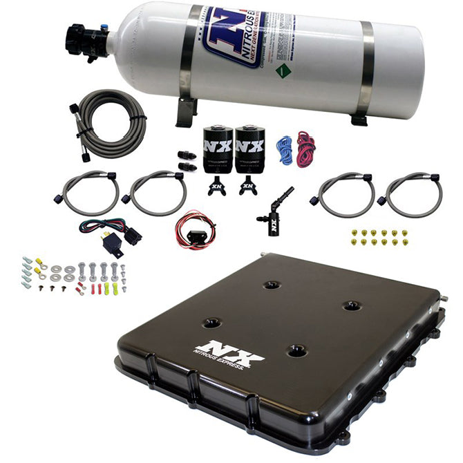 Nitrous Express Nitrous System With Billet LT4 Supercharger Lid W/ 15lb Bottle NX-20939-15