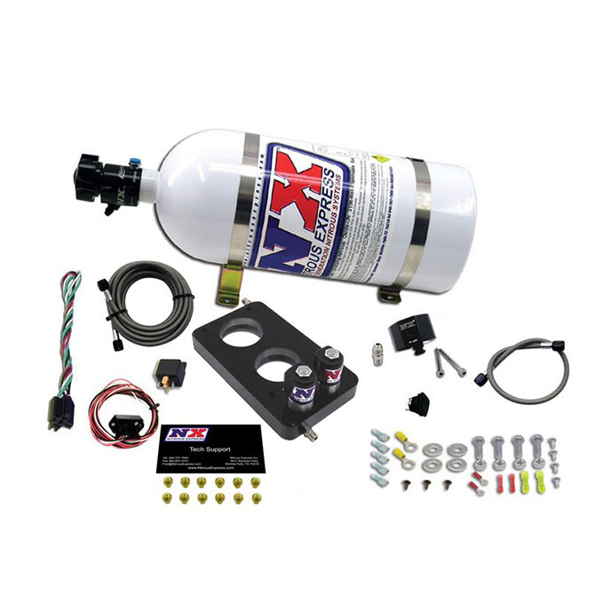 Nitrous Express 4.6L 3 VALVE PLATE SYSTEM (50-150HP) 200-300HP JETTING AVAILABLE 10LB BOTTLE NX-20947-10